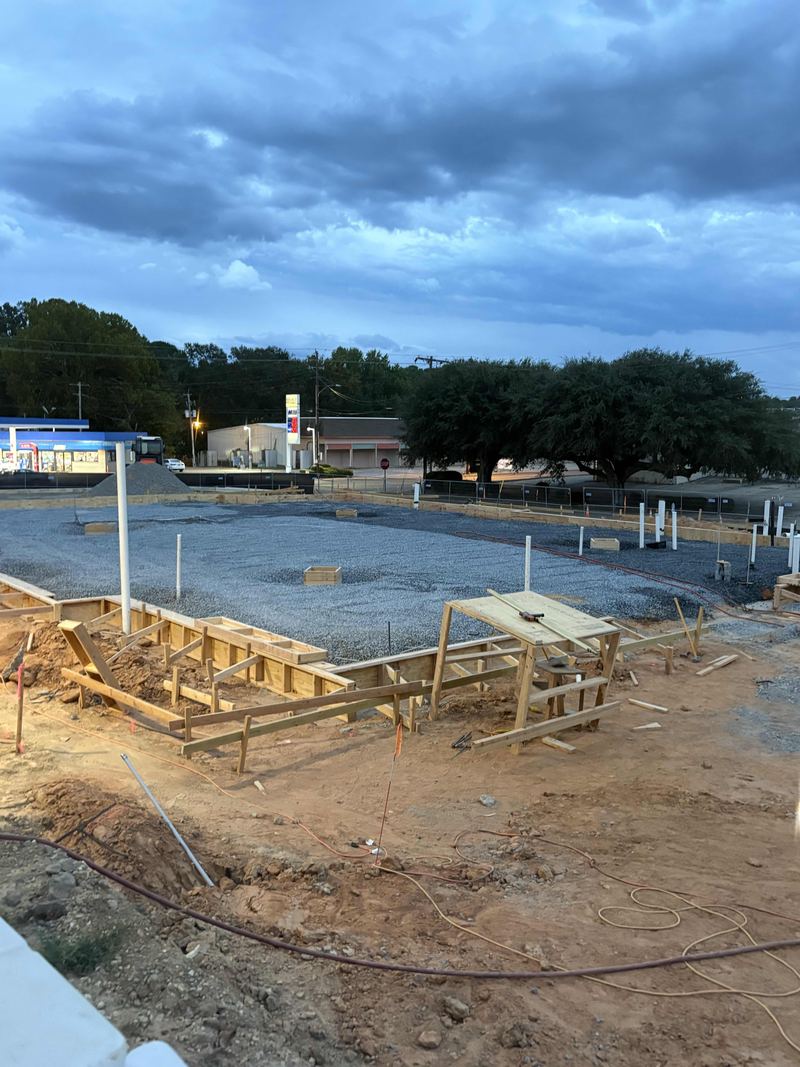 Building pad, forms set