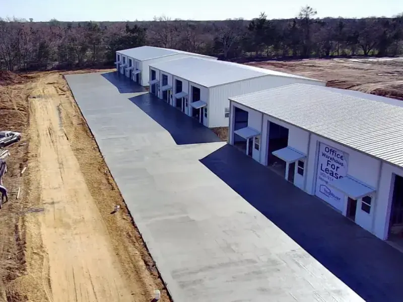 Finished commercial site work
