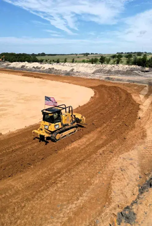 Cutting a building pad