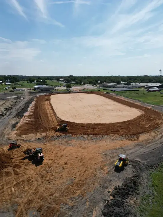 Finished building pad