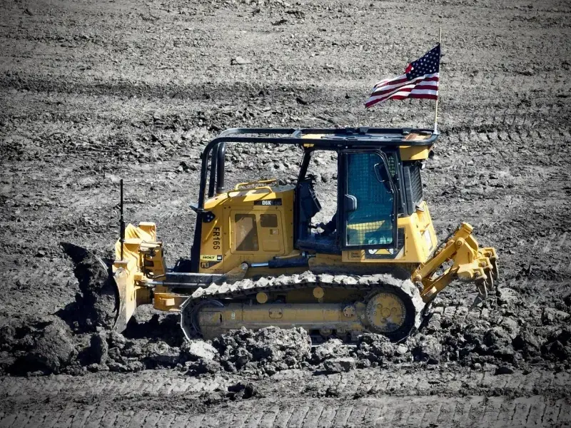 Dozer on the job