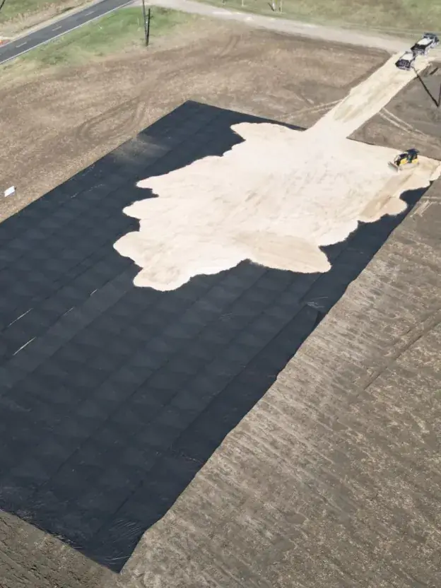 Fabric down, rock going on
