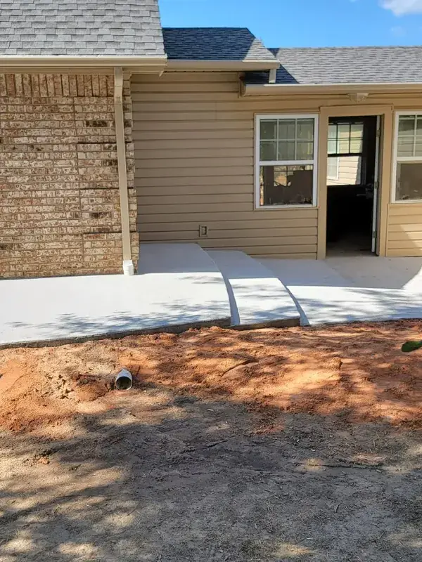 Grading away from a foundation