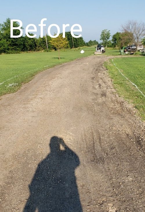 Driveway before