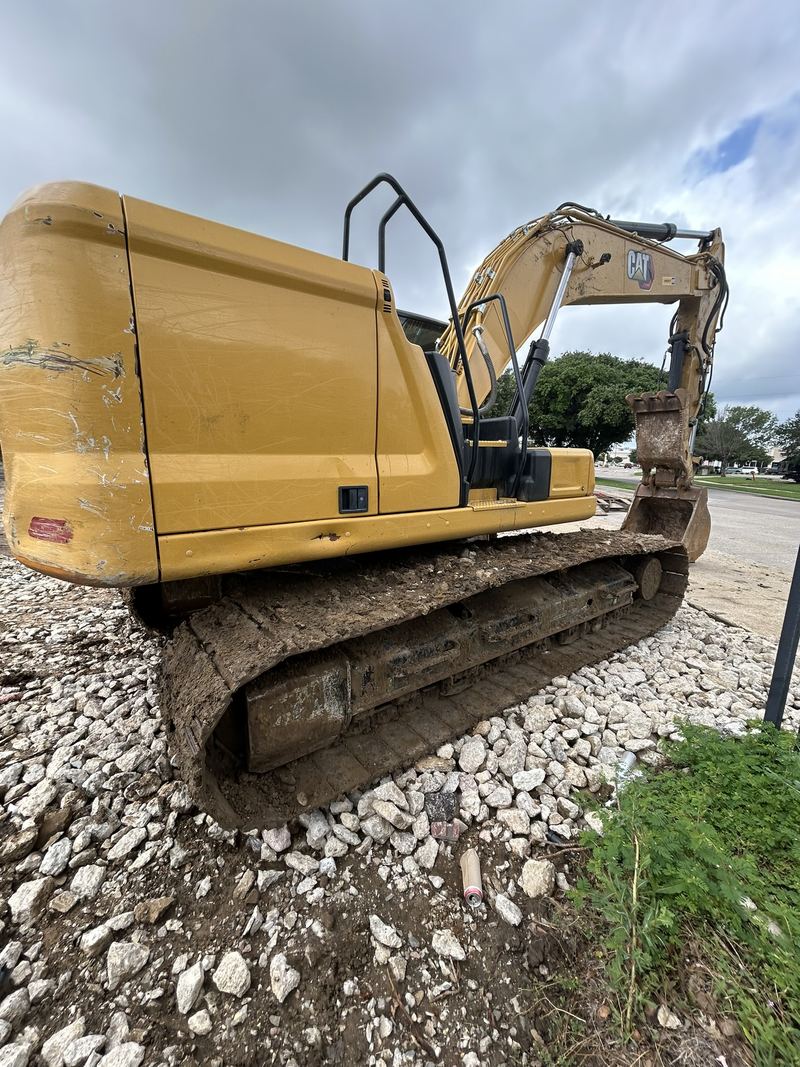 Our CAT excavator