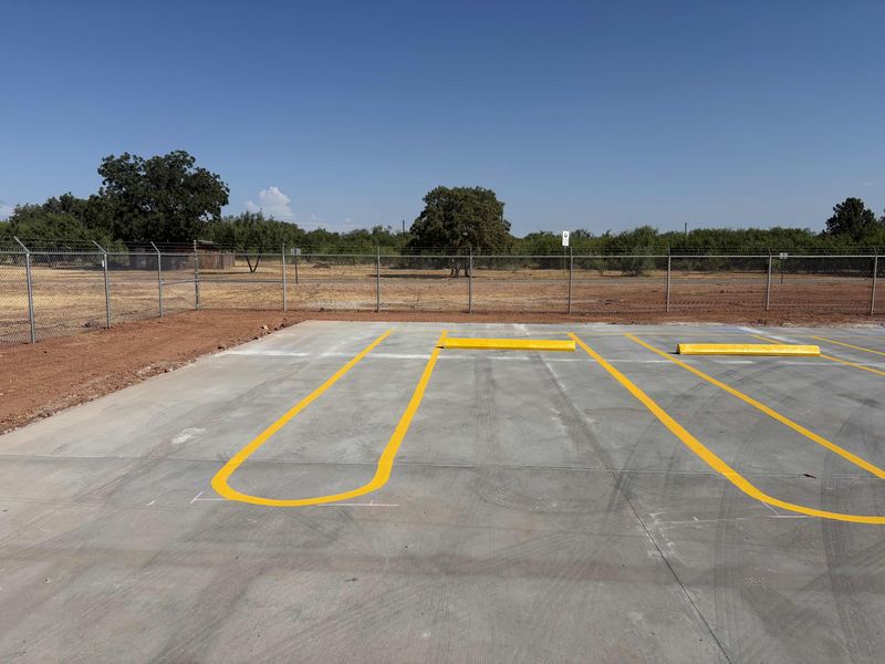 Trenching and subgrade for a commercial truck lot (paving by others)