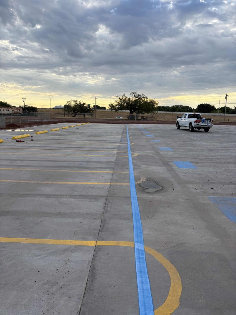 Trenching and subgrade for a commercial truck lot (paving by others)